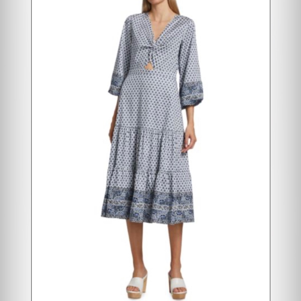 VERONICA BEARD Dinia Geometric Dress Boho cotton size 6 small New! - Picture 10 of 10